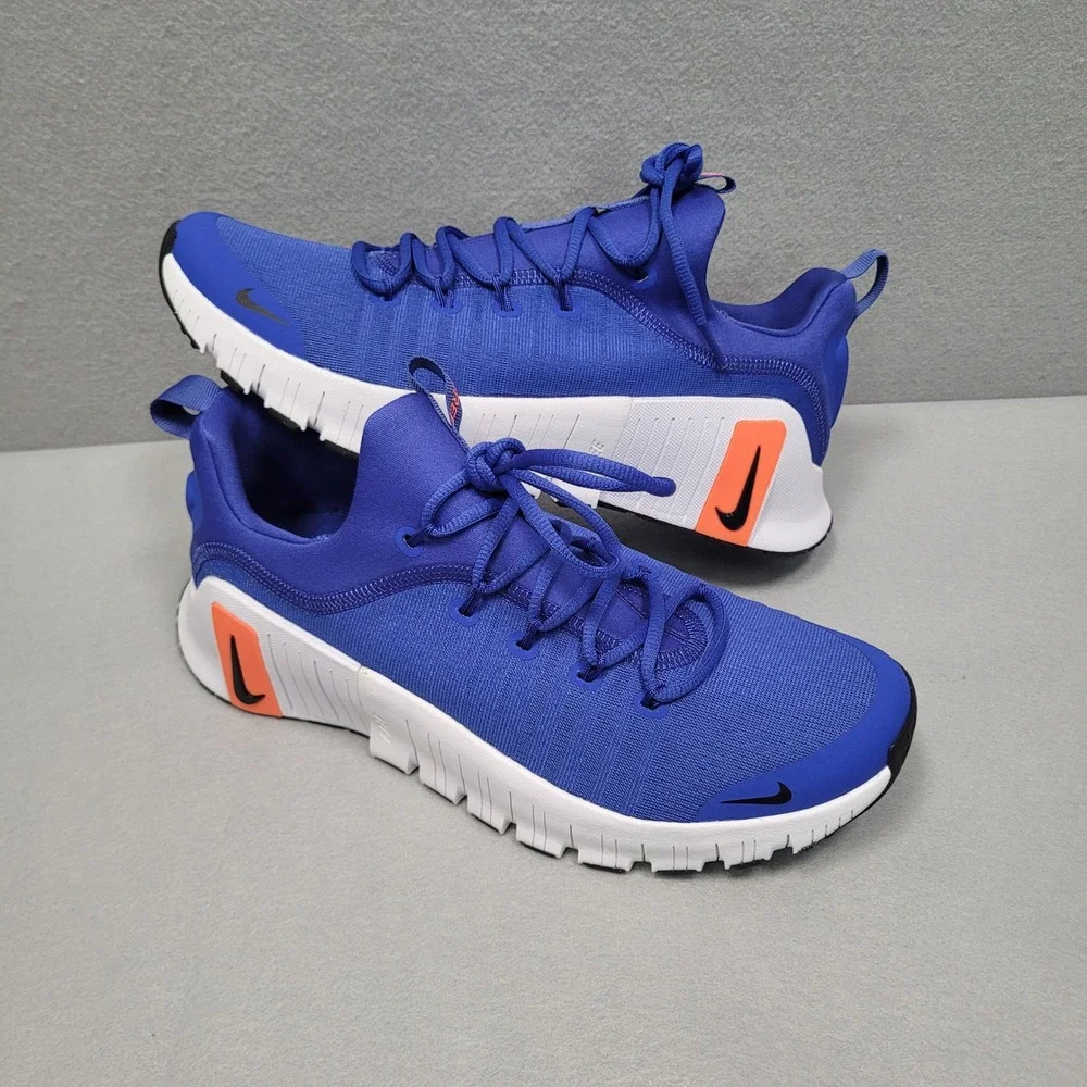 Nike Free Metcon 6 Mens Training Shoes Blue Orange FJ7127-401 Size 11.5